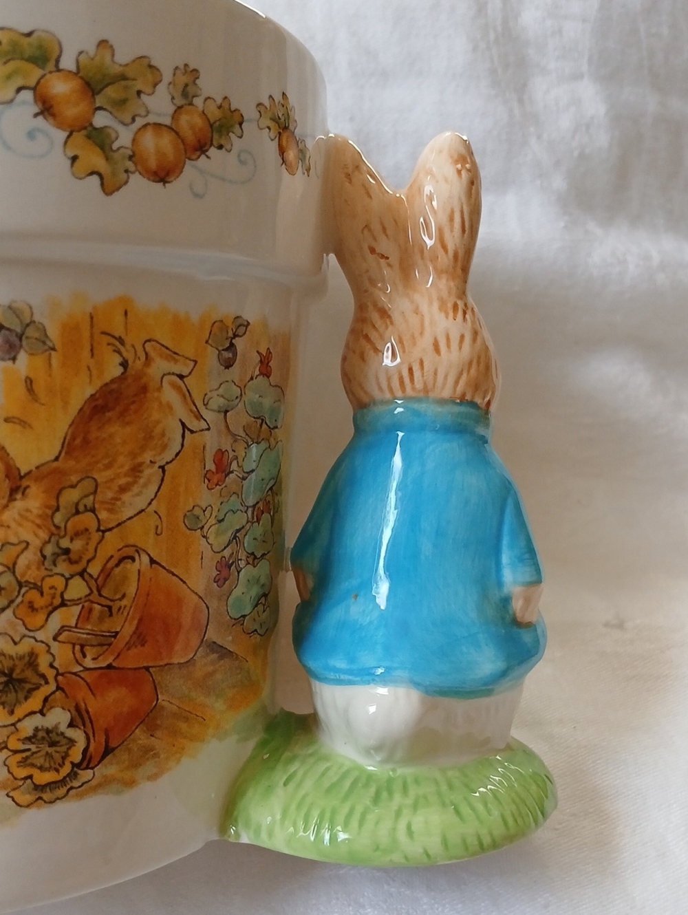 Telaflora Beatrix Potter Peter Rabbit Spring Flowerpot Ceramic Planter 1997 - Picture 5 of 10
